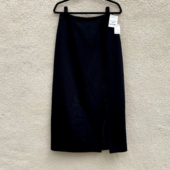 NEW Vintage Black Skirt ILGWU Union Made USA 10 - Picture 1 of 8